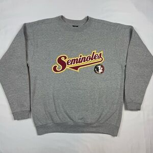 Vtg Starter Florida State Seminoles Mens Crewneck Sweatshirt Large 90s Script C4